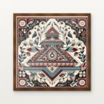 Sanctuary of Sacred Geometry Framed Wall Art in Warm Walnut Classic Frame - Premium art for home decor | DrawTools