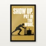 Show Up in Black Classic Frame with Matt paper & Protective Coating - DrawTools