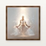 Siddhidatri (Giver of Siddhis) in Brown Classic Frame with Matt paper & Protective Coating - DrawTools
