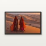 Handcrafted Sisters of the Scarlet Sands Floating Canvas Wall Painting - Ready to Hang Landscapes Art | DrawTools