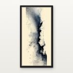 Handcrafted Soot Column Floating Canvas Wall Painting - Ready to Hang Abstract Art | DrawTools