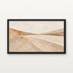 The Falling Plain 02 in Black Floating Frame on a Canvas Print - DrawTools