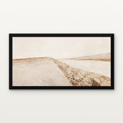 The Falling Plain in Black Classic Frame with Matt paper & Protective Coating - DrawTools