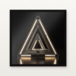 Buy The Luminous Paradox Sci-Fi Canvas Painting Online - Black Classic Glazed Frame | DrawTools