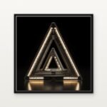 Handcrafted The Luminous Paradox Floating Canvas Wall Painting - Ready to Hang Sci-Fi Art | DrawTools