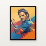 Buy The Maestro of Motion Sports Canvas Painting Online - Black Classic Glazed Frame | DrawTools