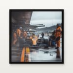 Buy The Pitlane Vanguard Sports Canvas Painting Online - Black Classic Glazed Frame | DrawTools