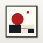 Handcrafted The Silent Balance Floating Canvas Wall Painting - Ready to Hang Minimal Art | DrawTools