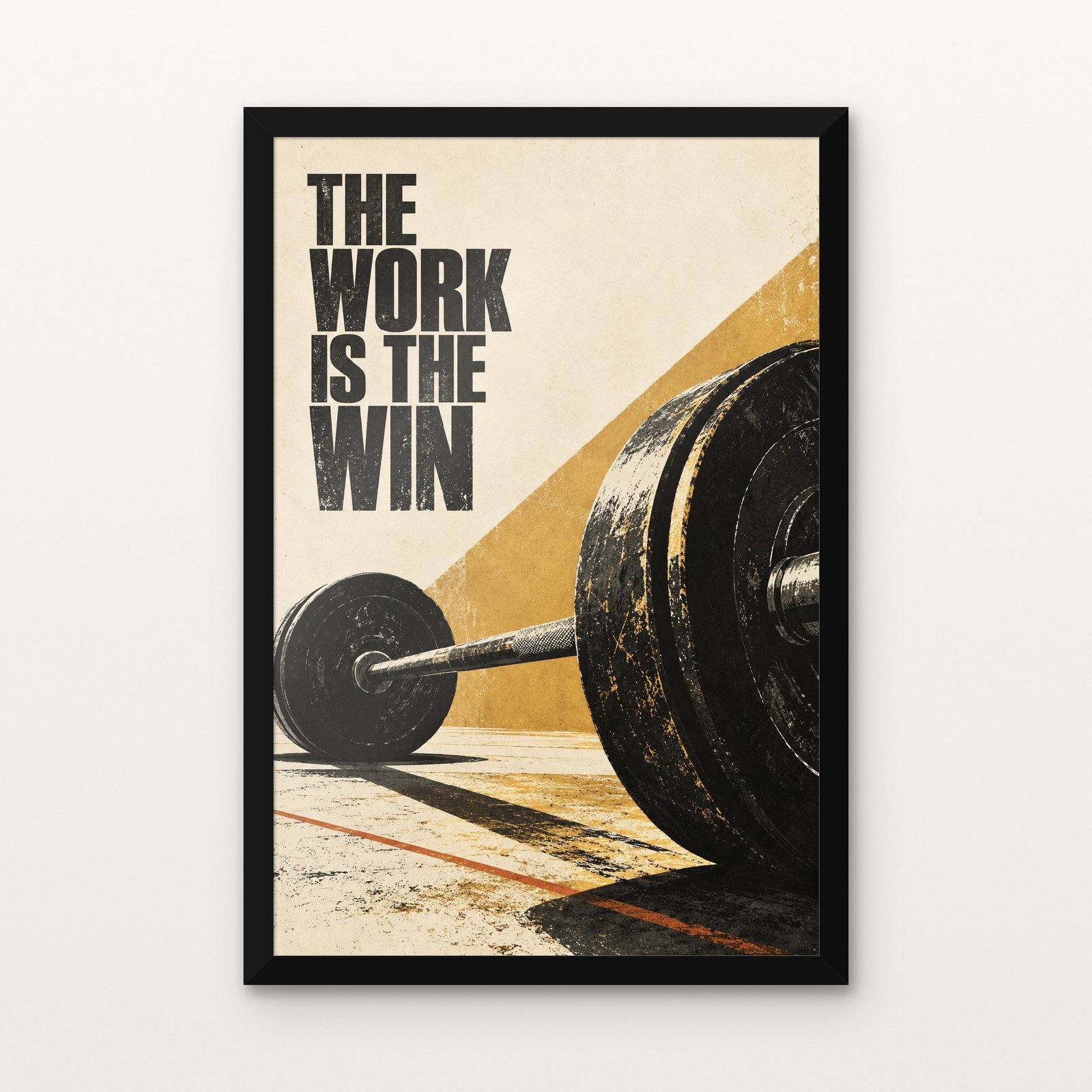 The work is the win 01 – Black Classic Frame with Matt paper & Protective Coating The work is the win 01 in Black Classic Frame with Matt paper & Protective Coating - DrawTools