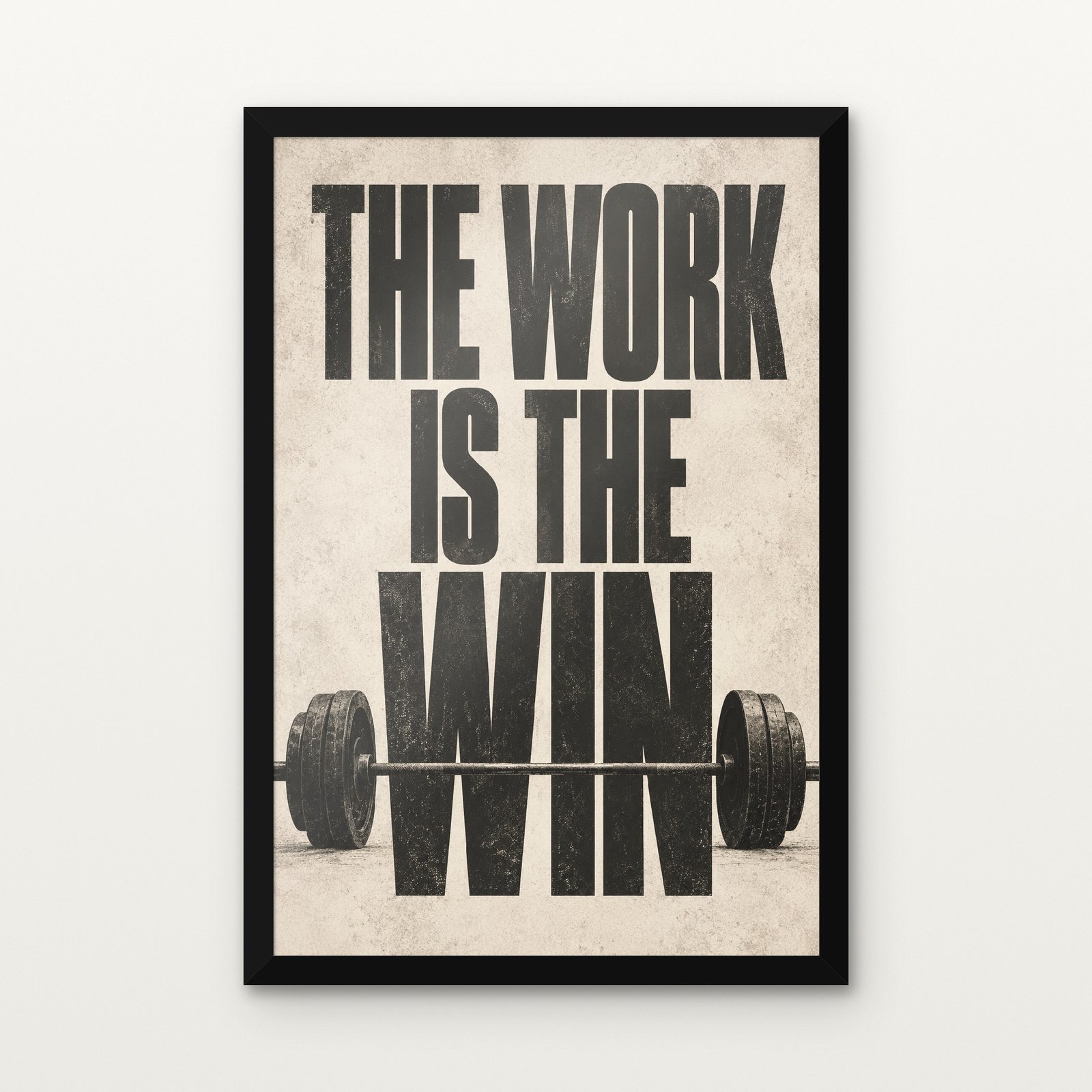 The work is the win 02 – Black Classic Frame with Matt paper & Protective Coating The work is the win 02 in Black Classic Frame with Matt paper & Protective Coating - DrawTools