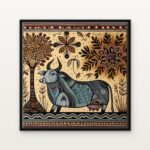 Handcrafted Twilight Guardians of the Savannah Floating Canvas Wall Painting - Ready to Hang Traditional Art | DrawTools