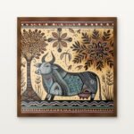 Twilight Guardians of the Savannah Framed Wall Art in Warm Walnut Classic Frame - Premium art for home decor | DrawTools