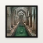 Buy Vault of the Eternal Spring Historical Buildings Canvas Painting Online - Black Classic Glazed Frame | DrawTools