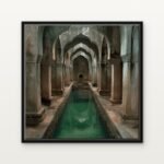 Handcrafted Vault of the Eternal Spring Floating Canvas Wall Painting - Ready to Hang Historical Buildings Art | DrawTools