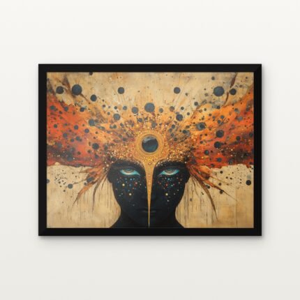Veil Between Worlds in Black Classic Frame with Matt paper & Protective Coating - DrawTools