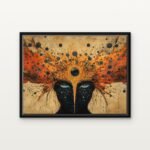 Handcrafted Veil Between Worlds Floating Canvas Wall Painting - Ready to Hang Abstract Art | DrawTools