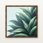 Verdant Crest of the Wind Framed Wall Art in Warm Walnut Classic Frame - Premium art for home decor | DrawTools