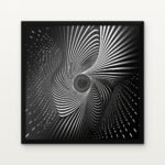 Buy Whispers of the Vortex Natural Computation Canvas Painting Online - Black Classic Glazed Frame | DrawTools