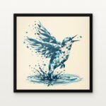 Windborne Spirit in Black Classic Frame with Matt paper & Protective Coating - DrawTools