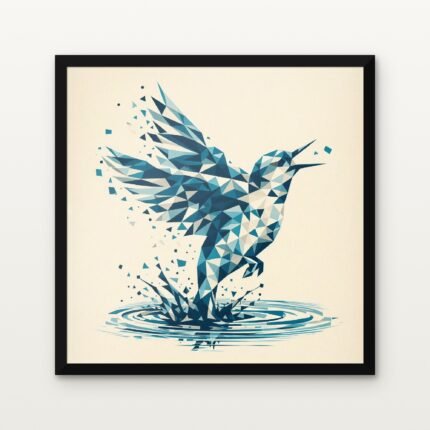Windborne Spirit in Black Classic Frame with Matt paper & Protective Coating - DrawTools