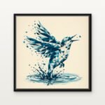 Handcrafted Windborne Spirit Floating Canvas Wall Painting - Ready to Hang Abstract Art | DrawTools