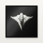 Buy Wings of the Silent Void Sci-Fi Canvas Painting Online - Black Classic Glazed Frame | DrawTools