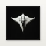 Handcrafted Wings of the Silent Void Floating Canvas Wall Painting - Ready to Hang Sci-Fi Art | DrawTools