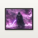 Handcrafted Wraith of Darth Vader Floating Canvas Wall Painting - Ready to Hang Star wars Art | DrawTools