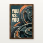 You vs You in Brown Classic Frame with Matt paper & Protective Coating - DrawTools